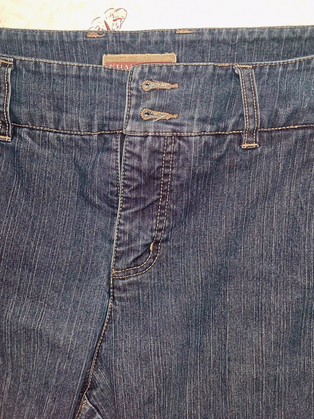 High-Rise Dark Blue Wide-Leg Jeans for Women - Picture 2 of 7